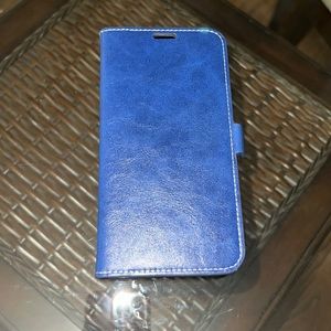 iPhone XSP Navy Blue Case with stylus. New never used.